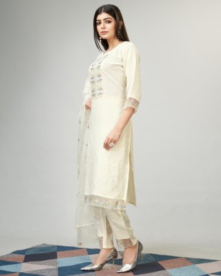 Fashion Care Self Design Kurta, Trouser/Pant & Dupatta Set