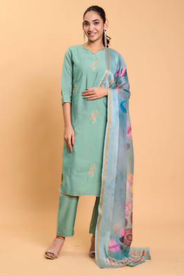 Biezun Embroidered Kurta, Salwar & Dupatta Set