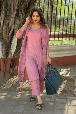 Rahigomar Solid Kurta, Trouser/Pant & Dupatta Set