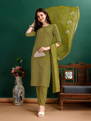 PAL CREATION Printed Kurta, Trouser/Pant & Dupatta Set