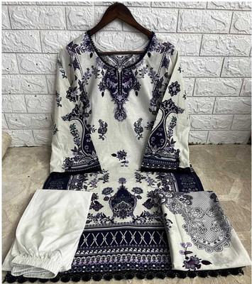 uniqe insta mart Printed Kurta, Trouser/Pant & Dupatta Set