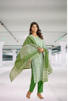 Jaipur fashion factory Printed Kurta, Trouser/Pant & Dupatta Set