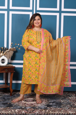 Swasti Floral Print Kurta, Trouser/Pant & Dupatta Set