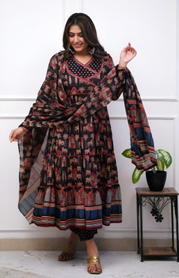 Lali Creation Printed Kurta, Palazzo & Dupatta Set