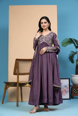 Trendmalls Embroidered Kurta, Trouser/Pant & Dupatta Set