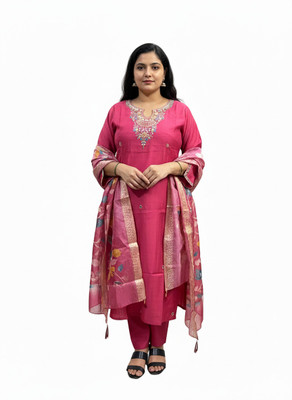 Raseshwari Collection Embroidered Kurta, Trouser/Pant & Dupatta Set