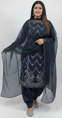 Zarqash Embroidered Kurta, Salwar & Dupatta Set