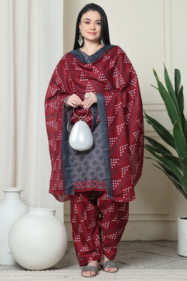 Rajnandini Printed Kurta, Patiala & Dupatta Set