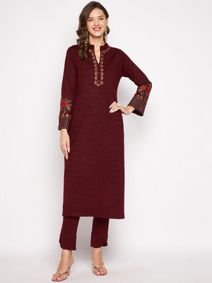 Zigo Embroidered Kurta, Palazzo & Dupatta Set