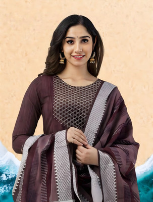 mfacollections Embroidered Kurta, Trouser/Pant & Dupatta Set