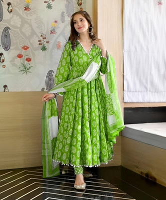Lali Creation Printed Kurta, Palazzo & Dupatta Set