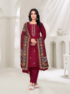 Talavadi Printed Kurta, Churidar & Dupatta Set