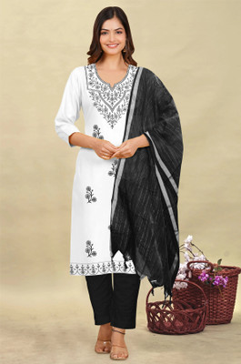 Saba Embroidered Kurta, Trouser/Pant & Dupatta Set