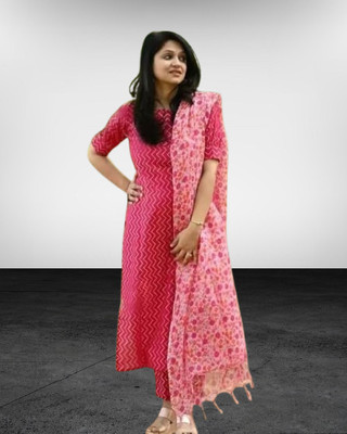 shrinikachoice Printed Kurta, Trouser/Pant & Dupatta Set