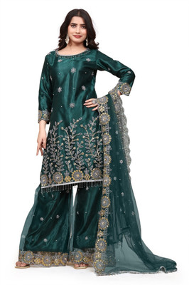 Shriram Embellished Kurta, Salwar & Dupatta Set