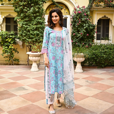 Dream Royal Printed Kurta, Trouser/Pant & Dupatta Set