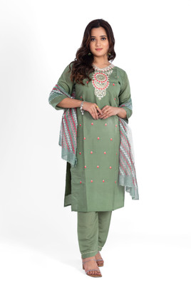 LABEL BY ANUSHA Embroidered Kurta, Trouser/Pant & Dupatta Set