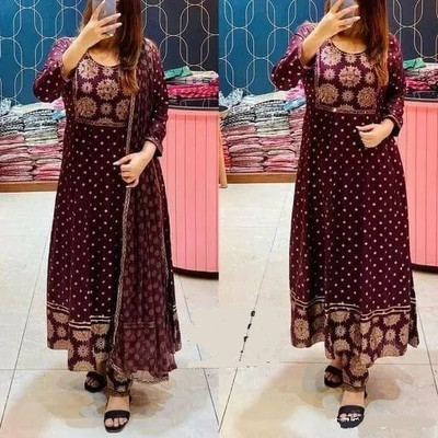 Roxworld Embroidered Kurta, Trouser/Pant & Dupatta Set