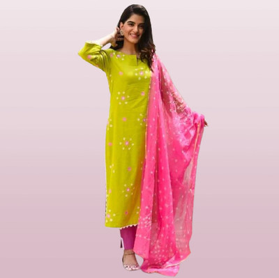 MAA SHAKTI ENTERPRISE Self Design Kurta, Trouser/Pant & Dupatta Set