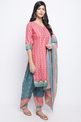 HOUSE OF COMMON Printed Kurta, Patiala & Dupatta Set