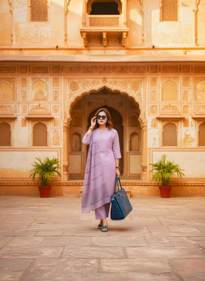 INSPIREFASHION Solid Kurta, Salwar & Dupatta Set