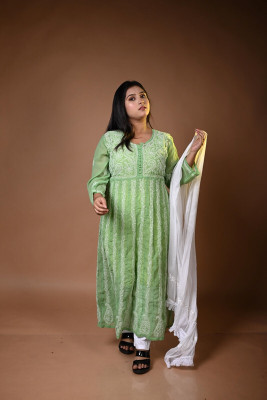 MALKIAT Embroidered Kurta, Trouser/Pant & Dupatta Set