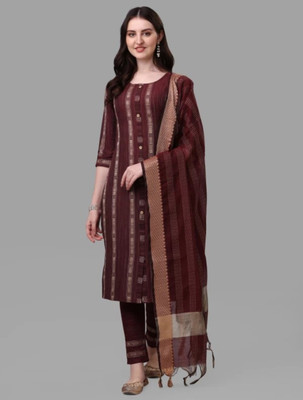 Woman cloting Women Solid A-line Kurta(Maroon)