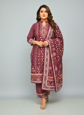 SRIIVA Paisley Kurta, Palazzo & Dupatta Set