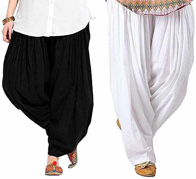 Prabha creations Pure Cotton Solid Salwar