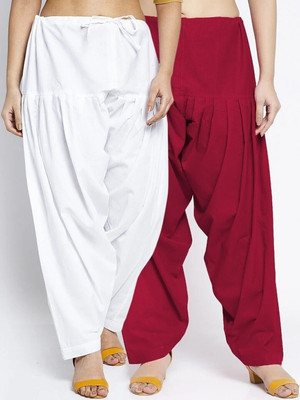 Aaru Collection Cotton Blend Solid Salwar