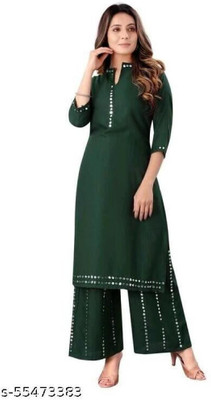 RUDRA ONLINE Women Kurti Palazzo Set