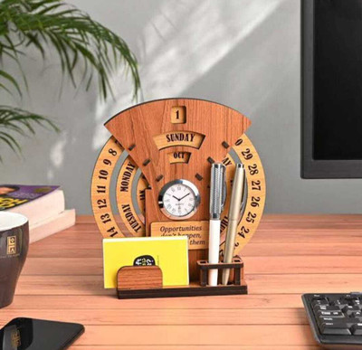 goblet Analog Brown Clock