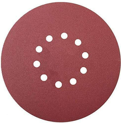 iBELL Sanding Disc 220mm (9'') with 10 Holes for Dust Vacuum Emery Sandpaper(120 Pack of 10)