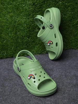 action ONTL-22 Women Clogs(Green , 3)