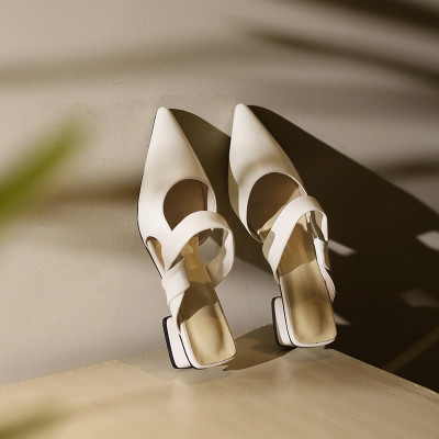 Purplehunt Women Heels(White , 6)