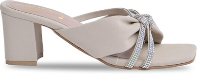 Dressberry Women Heels(Beige , 4)