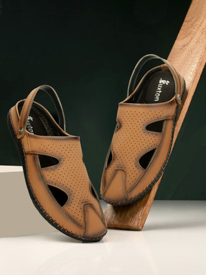 Buxton Men Sandals(Tan , 8)