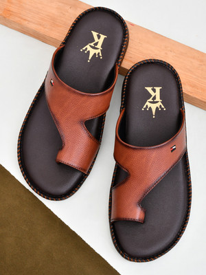 KLASSEN Men Sandals(Tan , 7)