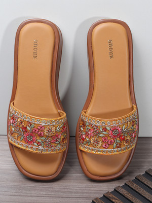 ANOUK Women Heels(Yellow , 8)