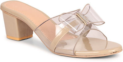 areeba Women Heels(Beige , 4)