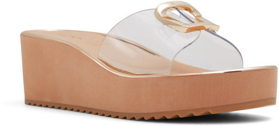 ALDO Women Wedges(Beige , 3)