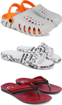 DRACKFOOT Men Clogs(Red , 10)