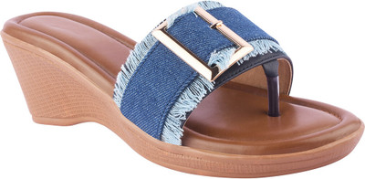 TRYME Women Heels(Blue , 3)