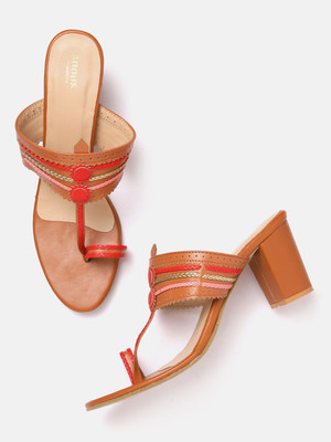 ANOUK Women Heels(Tan , 4)