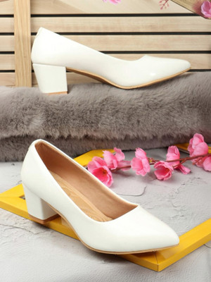 Tobika Women Heels(White , 6)