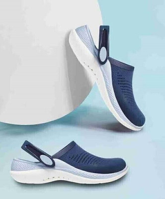 Souk LITE OFF RIDE 360 BLACK STRAP Souk Men Clog Clogs Men Clogs(Blue , 10)