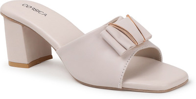 CORSICA Women Heels(Off White , 8)