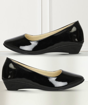 SHIPEE Women Bellies(Black , 8)