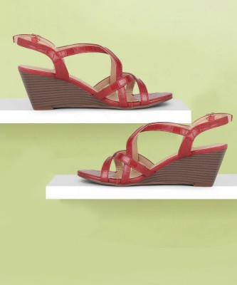 Allen Solly Women Wedges(Red , 7)