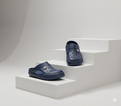 SATERRA Men Sandals(Navy , 6)